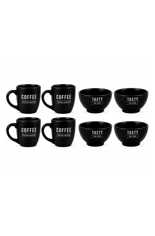 Kit 12 - Café da Manhã Manhattan Preto