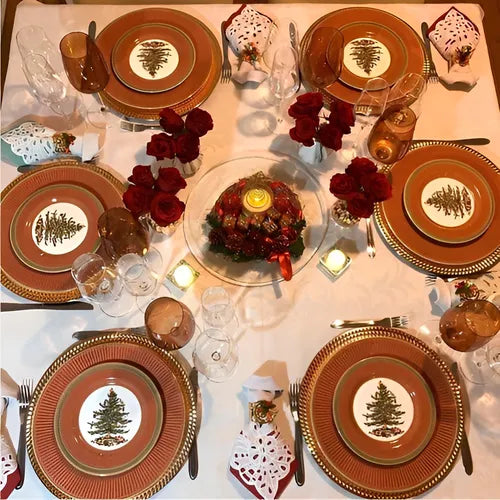 Prato Raso Celebrate Vermelho em Cerâmica