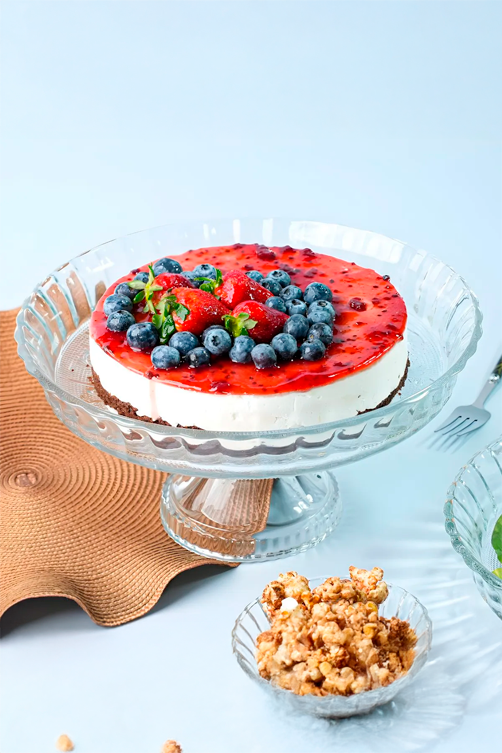 Centro de Mesa com  Pé Tripoli Vidro