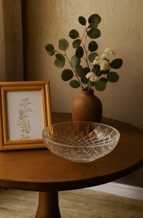 Centro de Mesa de Vidro Cristal