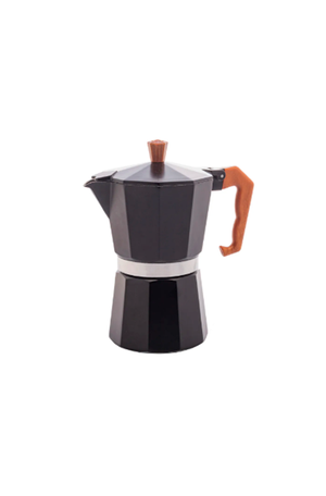 Cafeteira Italiana de Alumínio Preto Fosco 300ml