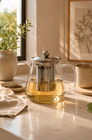 Chaleira com Infusor de Vidro Borossilicato 450ml