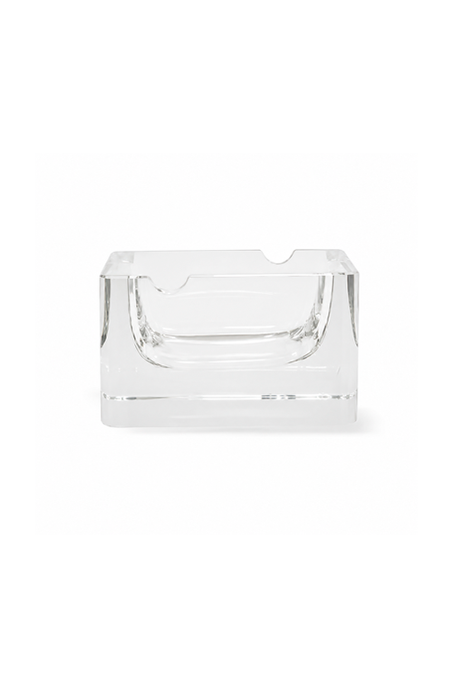 Cinzeiro Estilo Murano Transparente em Vidro 10cm