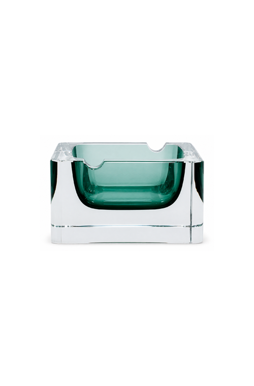 Cinzeiro Estilo Murano Verde em Vidro 10cm