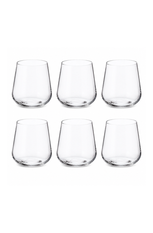 Conjunto de Copos Baixo Adea em Cristal 320ml 6 Peças
