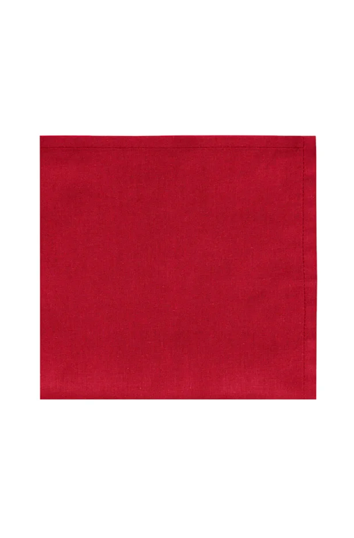 Guardanapo Home Liso Vermelho 45X45cm 4 Peças