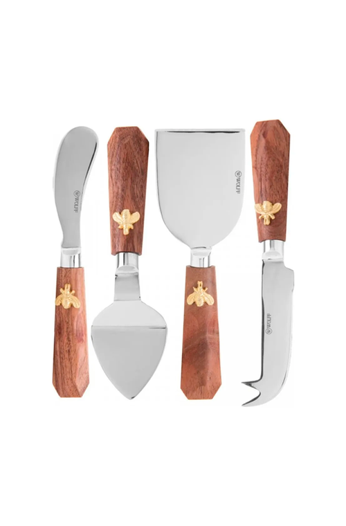 Conjunto para Queijo New Bee em Inox 4 Peças