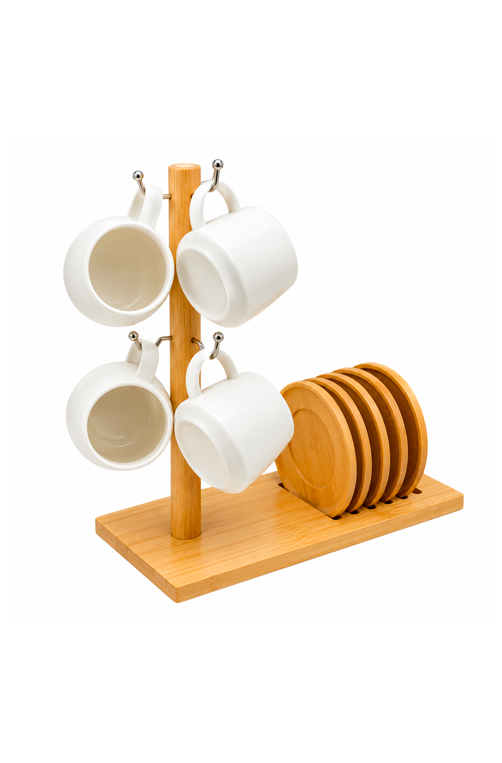 Kit 6 - Xícara de Café Oasis 7 Peças Branco