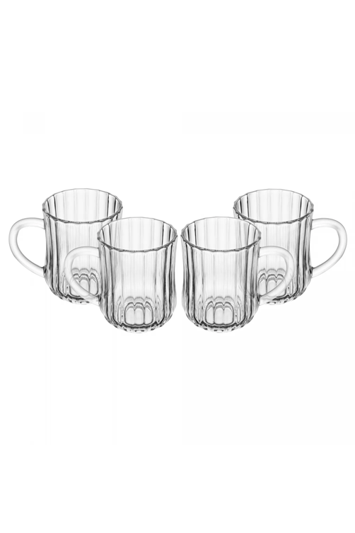 Conjunto 4 Canecas de Vidro Classic 210ml