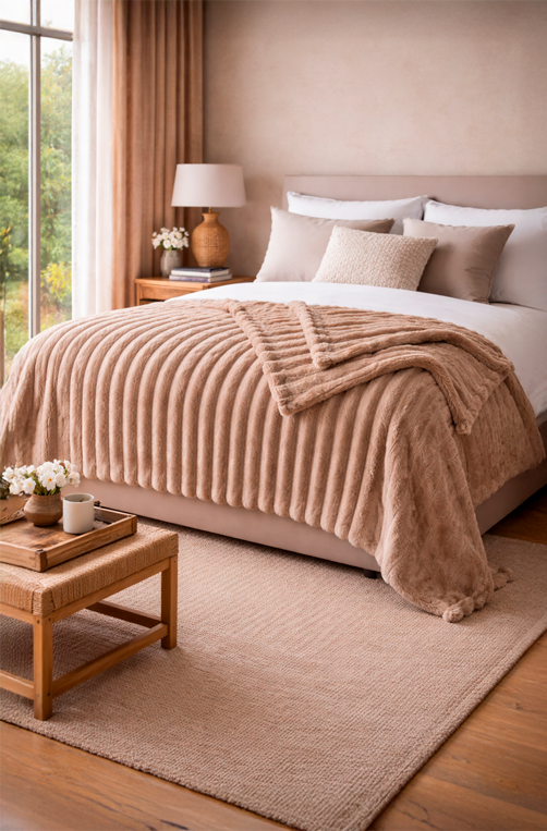 Cobertor Queen London Taupe