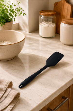 Espátula Pão Duro Silicone Preto 27cm