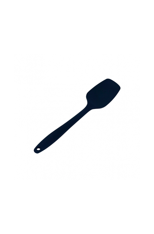 Colher Reta de Silicone Preto 27cm
