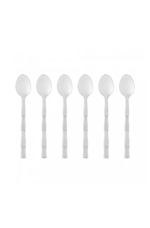Conjunto de Colheres de Sobremesa de Aço Inox Bambu Elegant 6 Peças