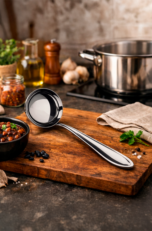 Concha para feijão Lyon  Aço Inox 70ml