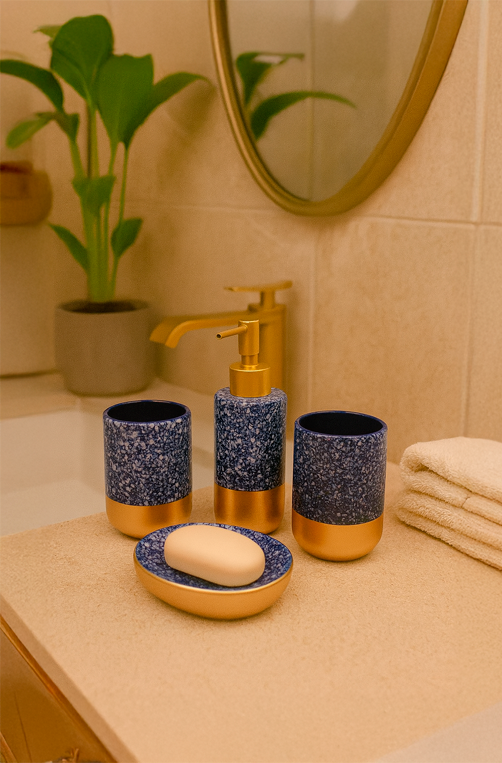 Conjunto Banheiro Cerâmica 4 Peças