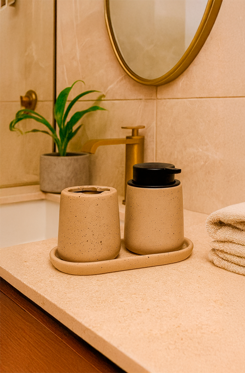 Conjunto para Banheiro em Ceramica 3 Peças