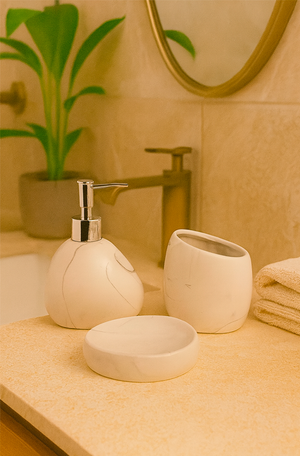 Jogo para Banheiro em Cerâmica 3 Peças