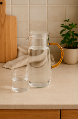 Jarra em Vidro Borossilicato com Tampa 1,3L