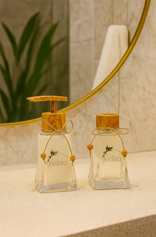 Conjunto de Porta Sabonete e Aromatizante Romã Rouge