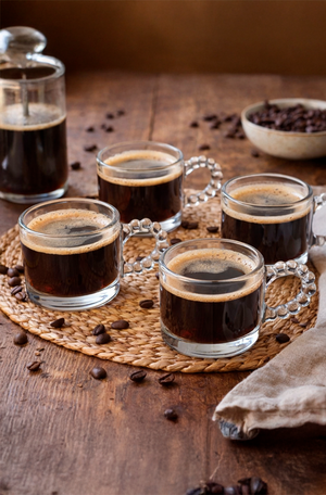 Conjunto 4 Xícaras Classic 100ml Cristal