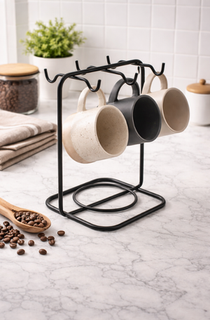 Suporte para Xícaras e Pires  em  Aço Inox