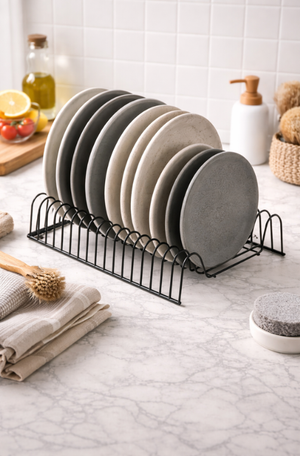 Organizador para Pratos em Aço Inox 12 Posições