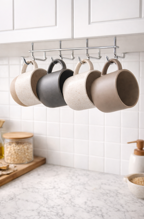 Suporte para Xícara em Aço Inox  12 Peças