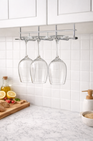 Organizador de Taças para Armário em Aço Inox