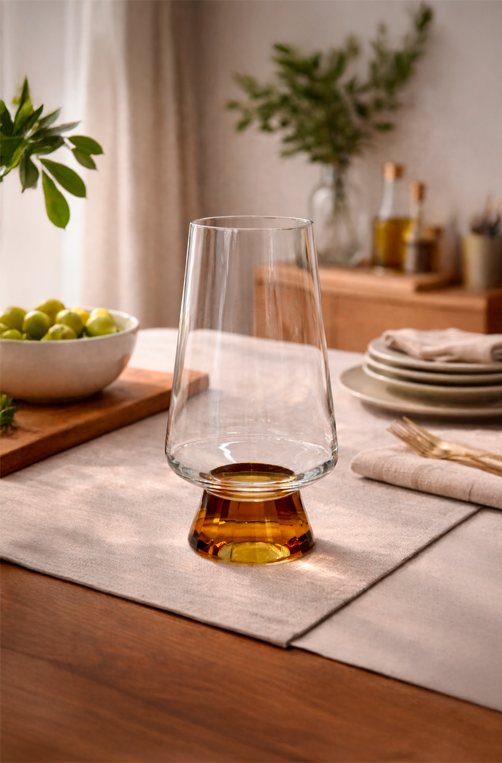 Copo Alto Vértice Âmbar 600ml