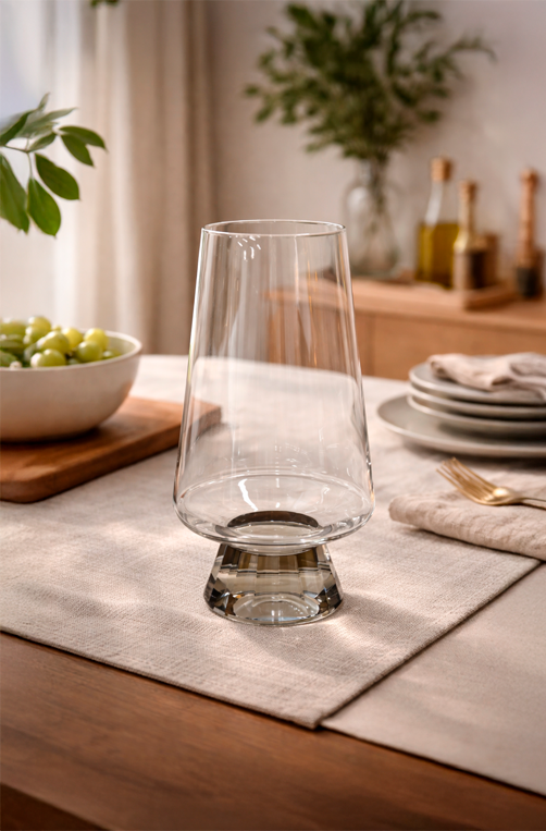Copo Alto Vértice Cinza 600ml