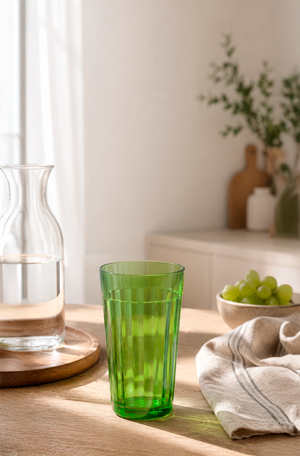 Copo Long Drink Americano Verde em Vidro 450ml