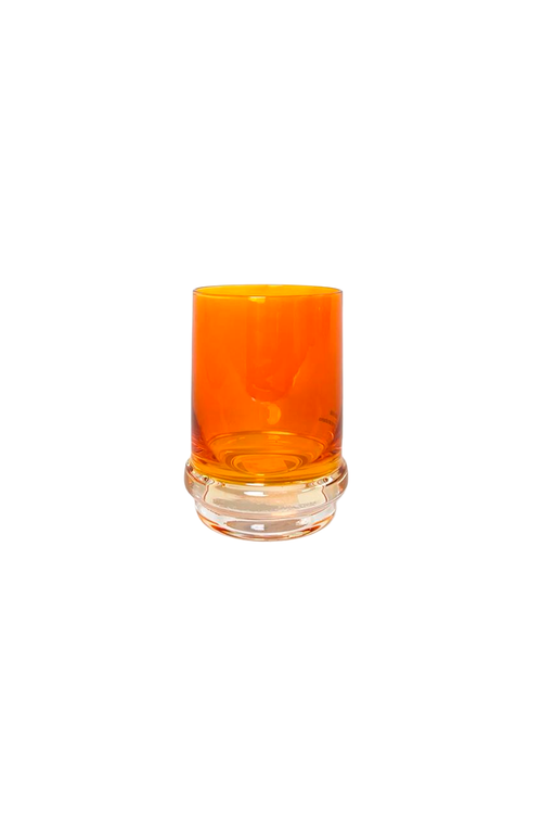 Copo de Vidro Circle Laranja 300ml