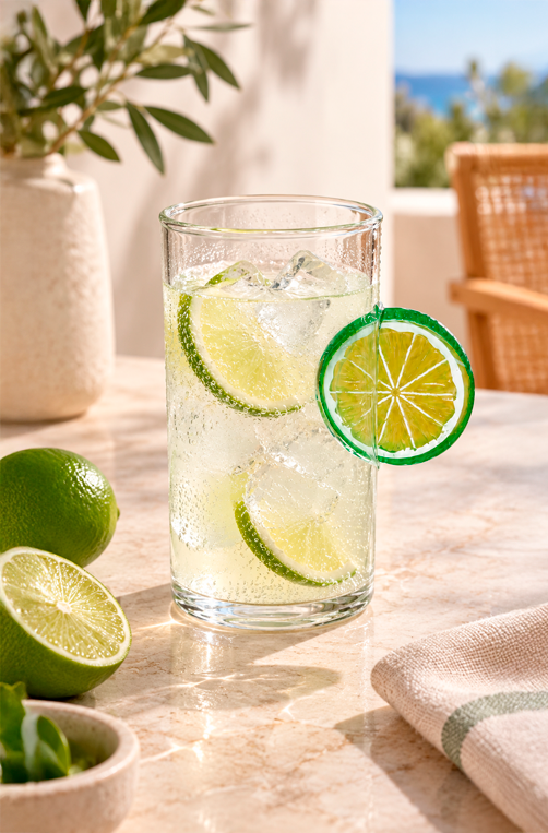 Copo Limoneto com Alça em Vidro Borossilicato 350ml