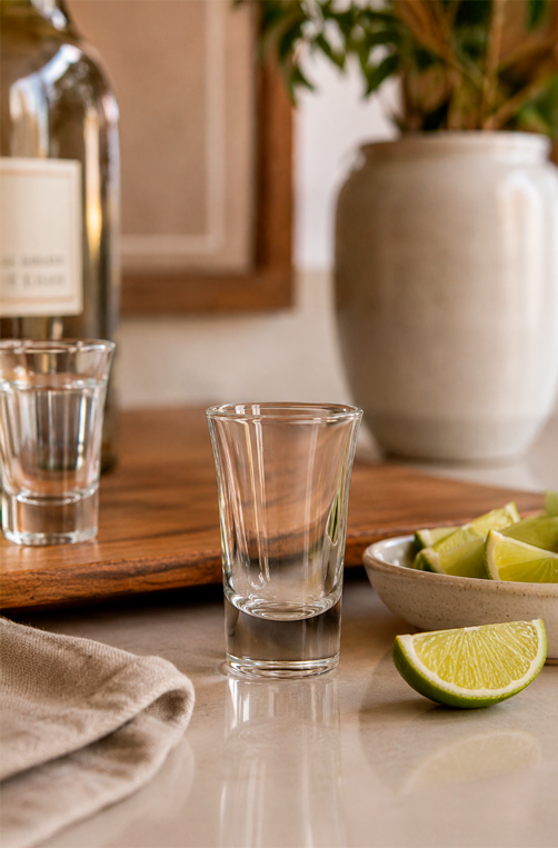 Conjunto de Copo para Shot Dia a Dia em Vidro 40ml 6 Peças