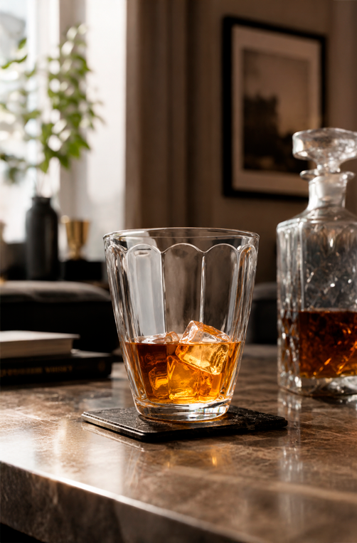 Copo de Whisky Masta em Vidro 350ml