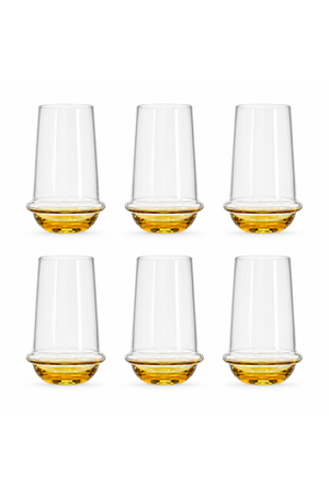 Conjunto de Copo Alto Sandy Âmbar em Vidro 510ml 6 Peças