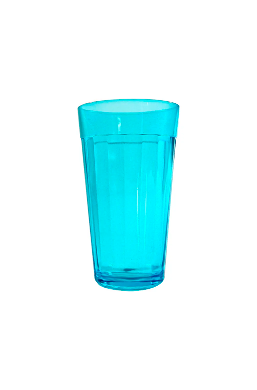 Copo Long Drink Americano Azul em Vidro 450ml