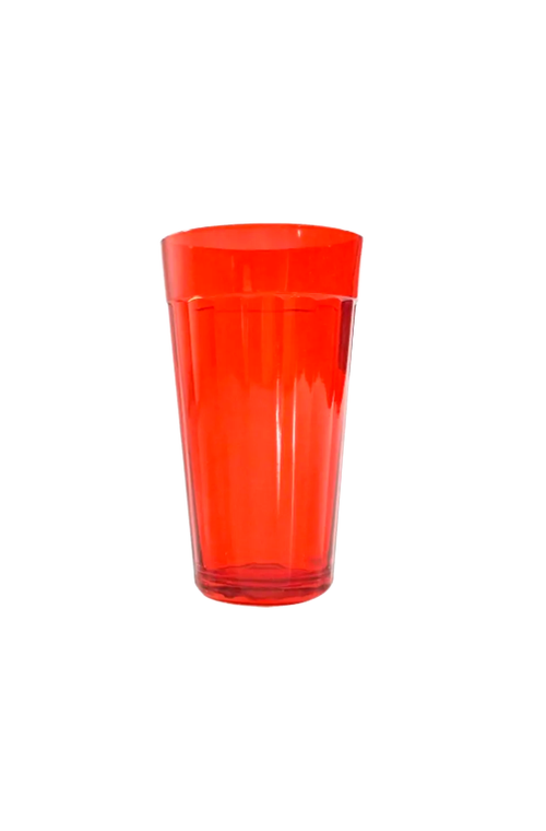 Copo Long Drink Americano Vermelho em Vidro 450ml
