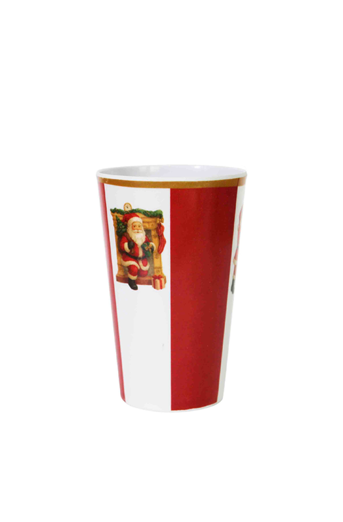 Copo Natalino de Papai Noel em Melamina 400ml
