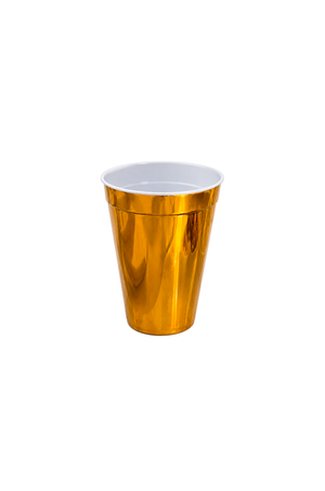 Copo de Plástico Dourado 450ml