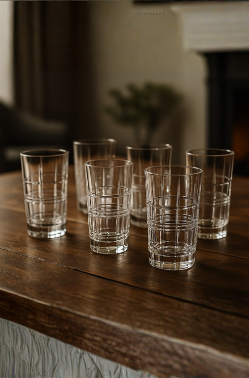 Conjunto de Copos Alto de Vidro 280ml 6 peças