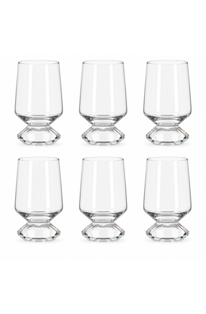 Conjunto de Copo Baixo Sandy Transparente em Vidro 500ml 6 Peças