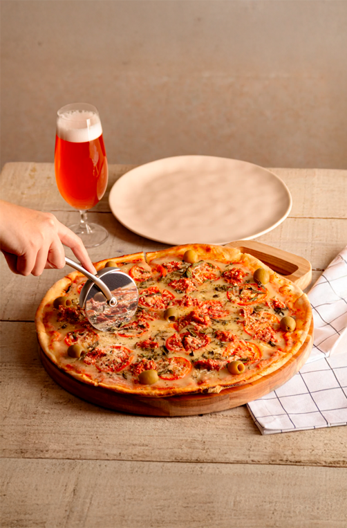 Cortador de Pizza em Liga de Zinco com Cabo Antiderrapante Chef Pro