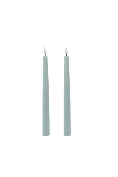 Conjunto com 2 Velas de LED Verde de Páscoa