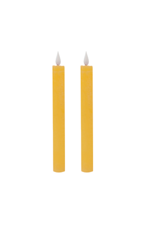 Conjunto com 2 Velas de LED Amarelo Quente de Páscoa