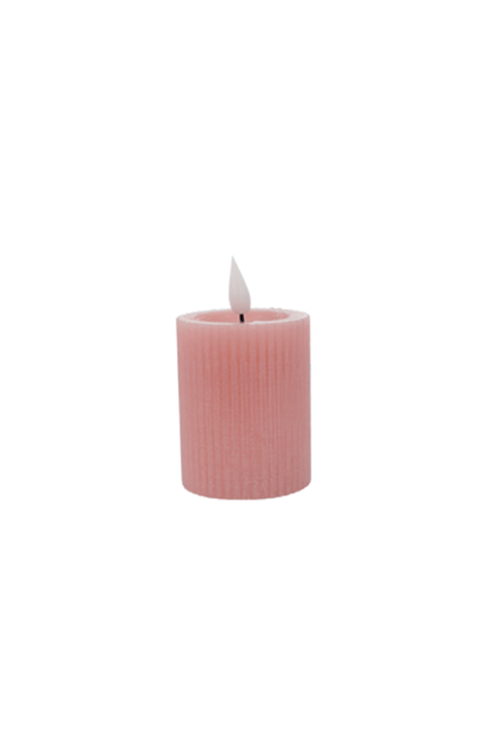 Vela Decorativa de Páscoa em LED Luz Quente Rosa