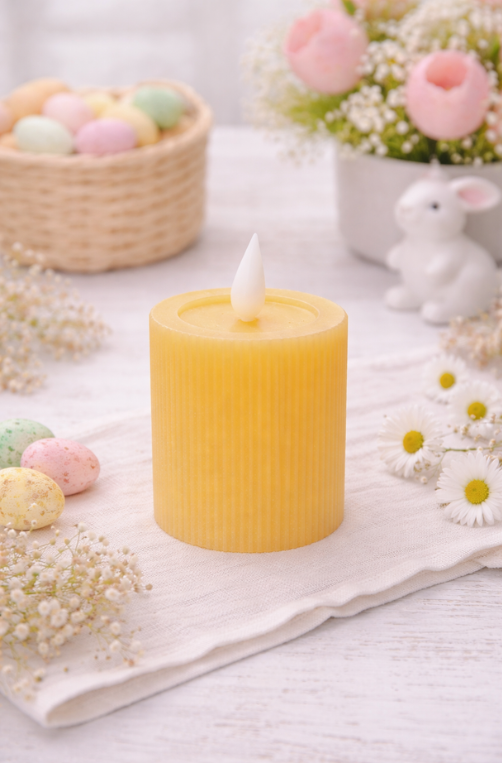Vela Decorativa de Páscoa em LED Luz Quente Amarelo
