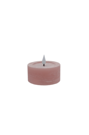 Mini Vela Decorativa de Páscoa em LED Luz Quente Rosa