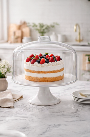 Cúpula Gourmet Clear em Acrílico para Boleira e Buffet 31cm