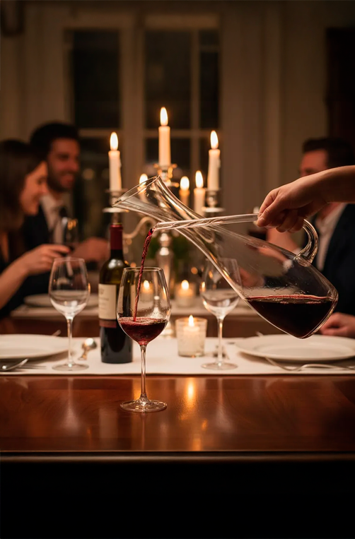 Decanter para Vinho em Vidro 1,2L